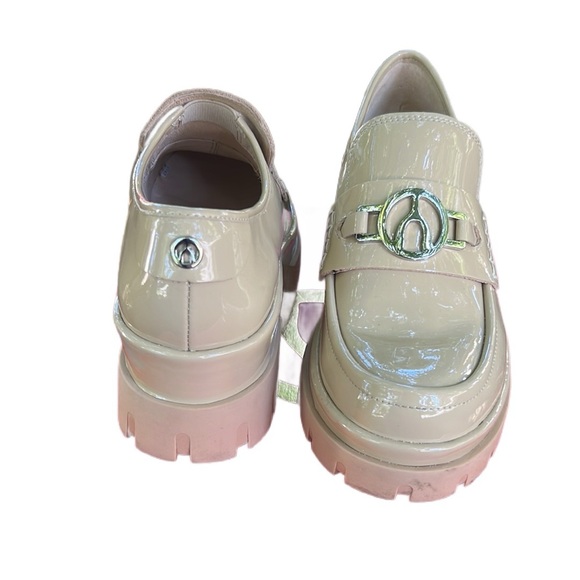 Size7 New WishboneCollection Platform Women Loafer Comfort Chunky Heel Round Toe - Picture 6 of 13